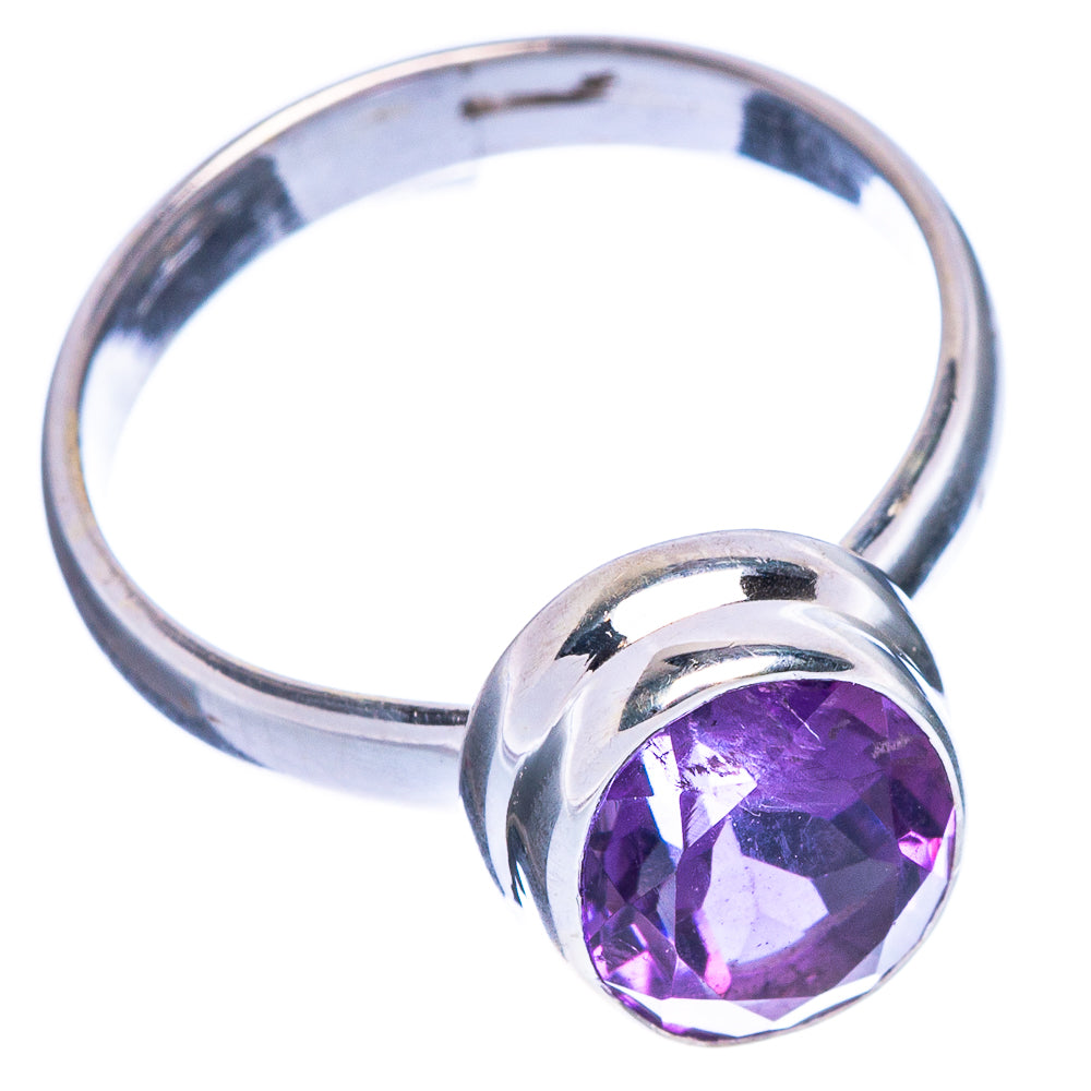 Faceted Amethyst Ring Size 6.75 (925 Sterling Silver) R147164