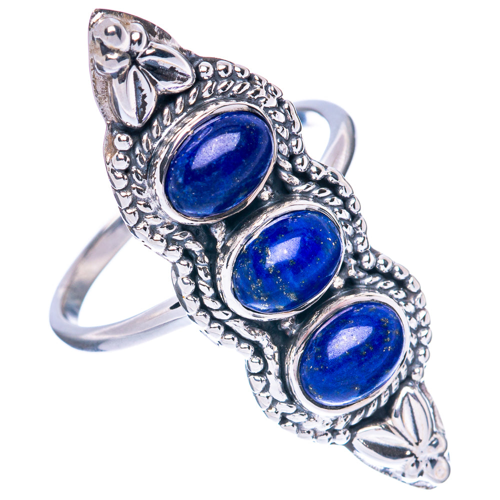 Premium Lapis Lazuli Ring Size 9 (925 Sterling Silver) R2603