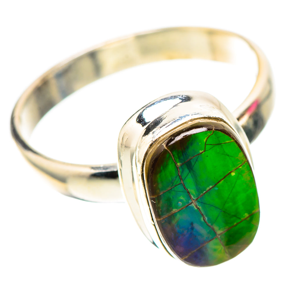 Canadian Ammolite Ring Size 9 (925 Sterling Silver) RING138455