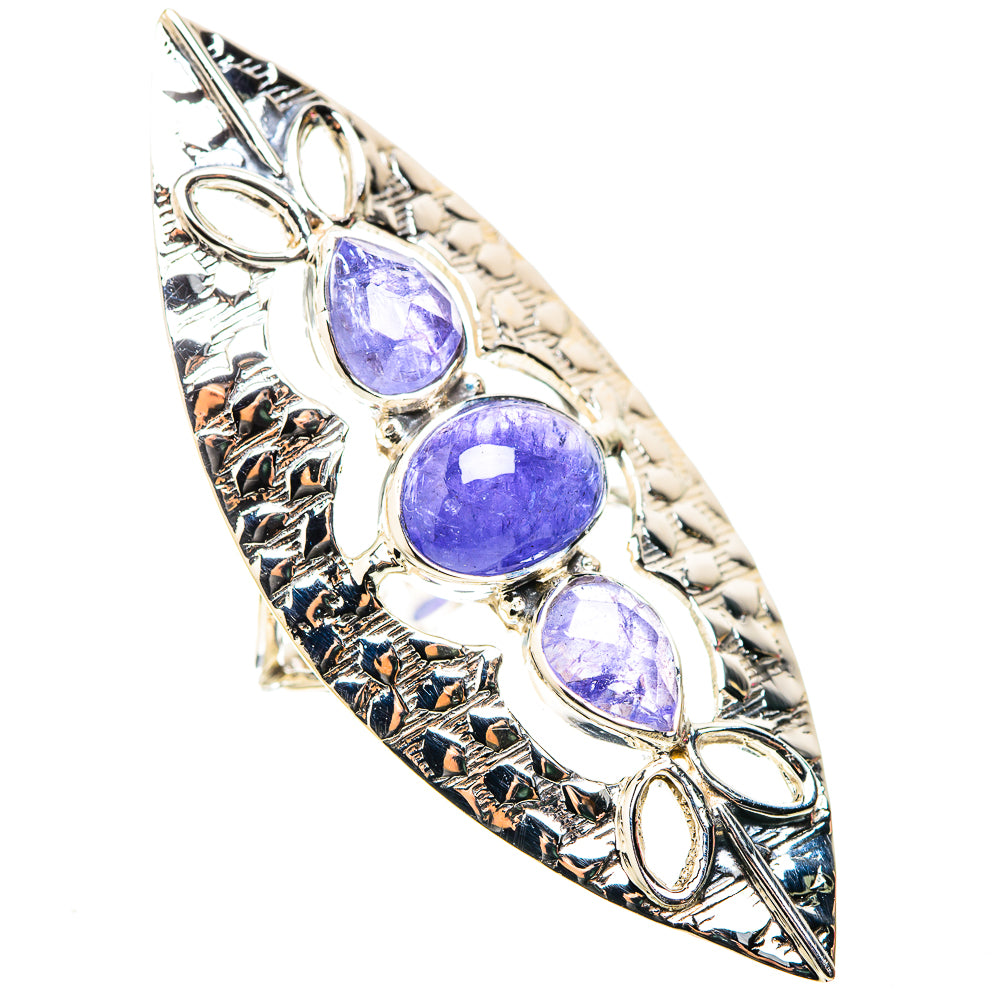 Signature Huge Natural Tanzanite Ring Size 7 (925 Sterling Silver) RING138269