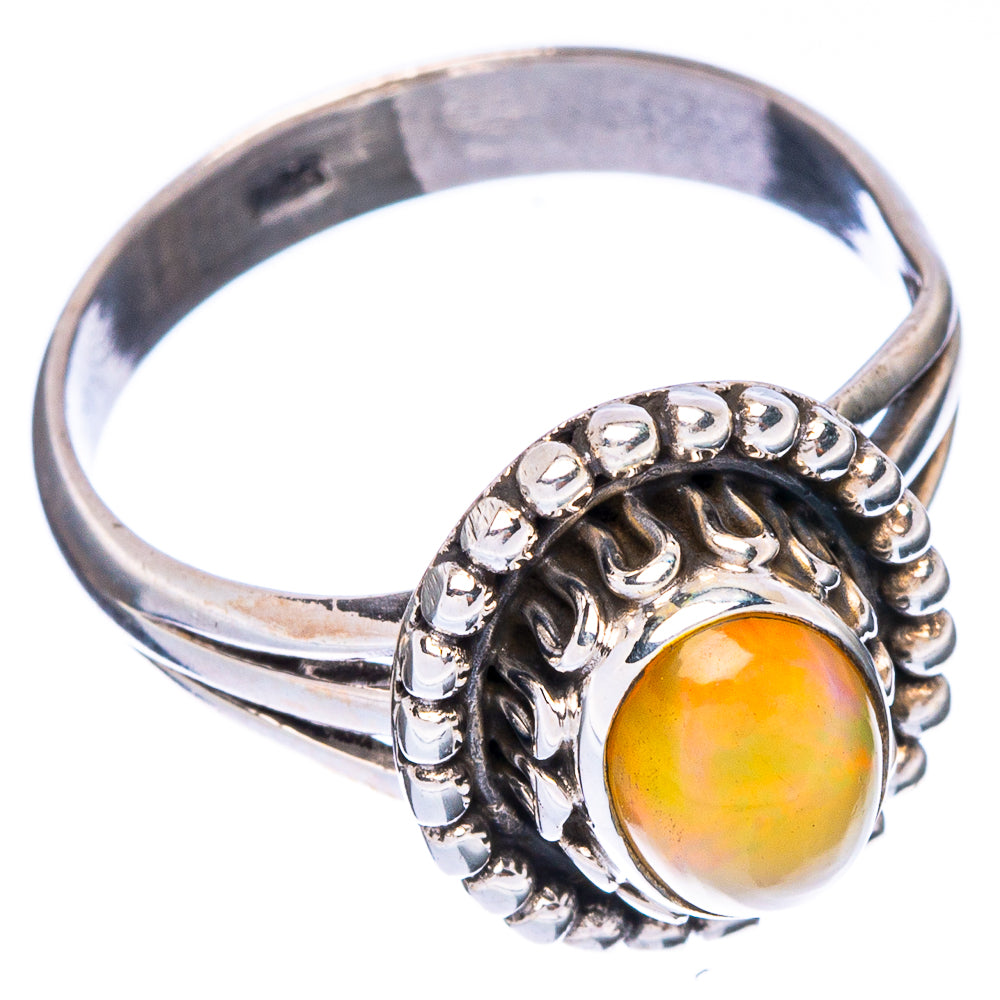 Rare Ethiopian Opal Ring Size 7.75 (925 Sterling Silver) R146888