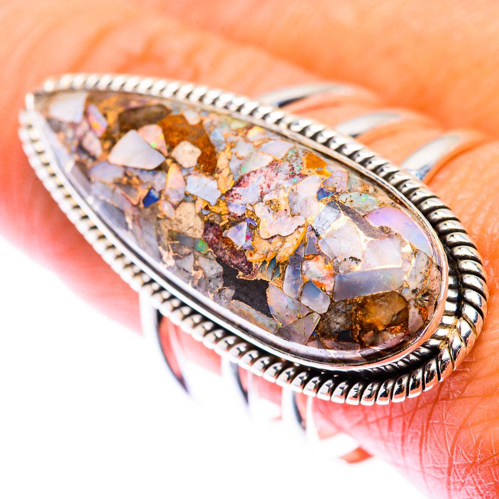 Large Brecciated Ethiopian Opal Ring Size 10.25 (925 Sterling Silver) RING140202