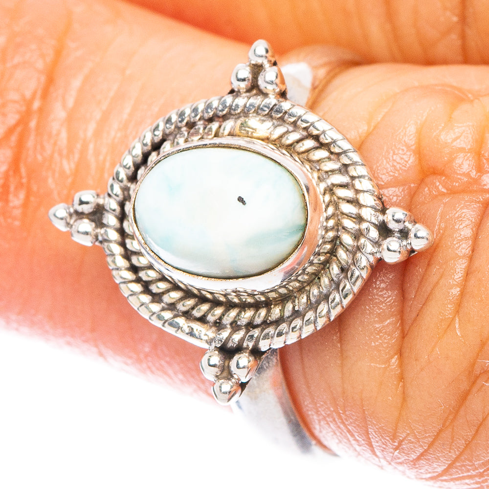 Larimar Ring Size 5.75 (925 Sterling Silver) R6999