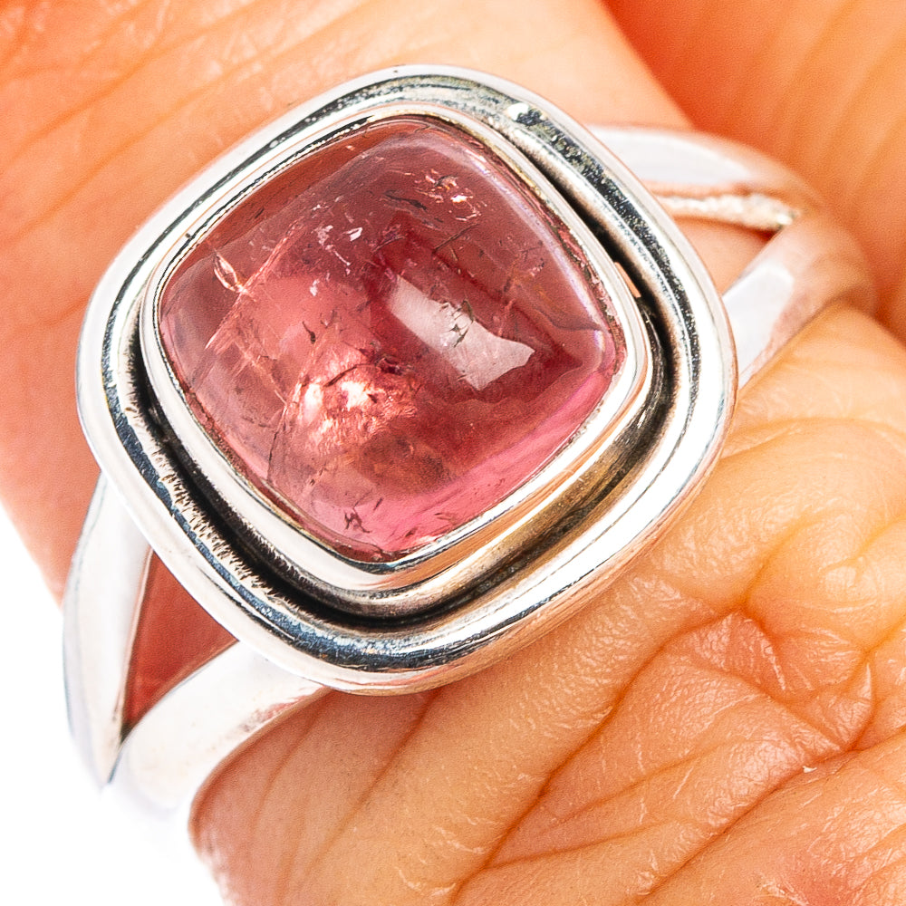 Rare Pink Tourmaline Ring Size 6 (.925 Sterling Silver)