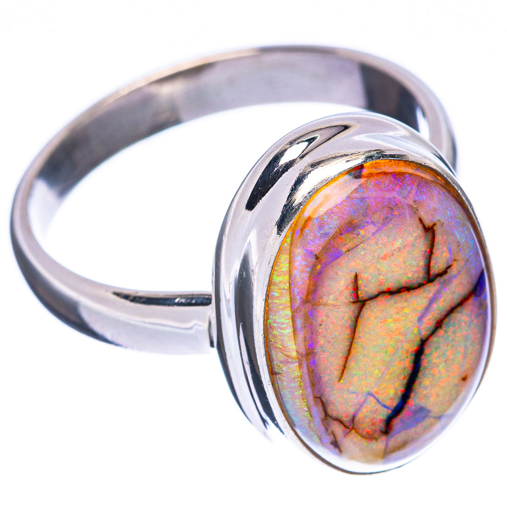 Rare Sterling Opal Ring Size 8.25 (925 Sterling Silver) R2991
