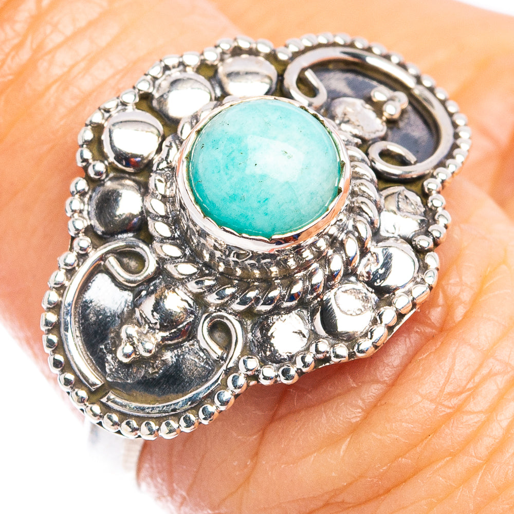 Amazonite Ring Size 7 (.925 Sterling Silver)