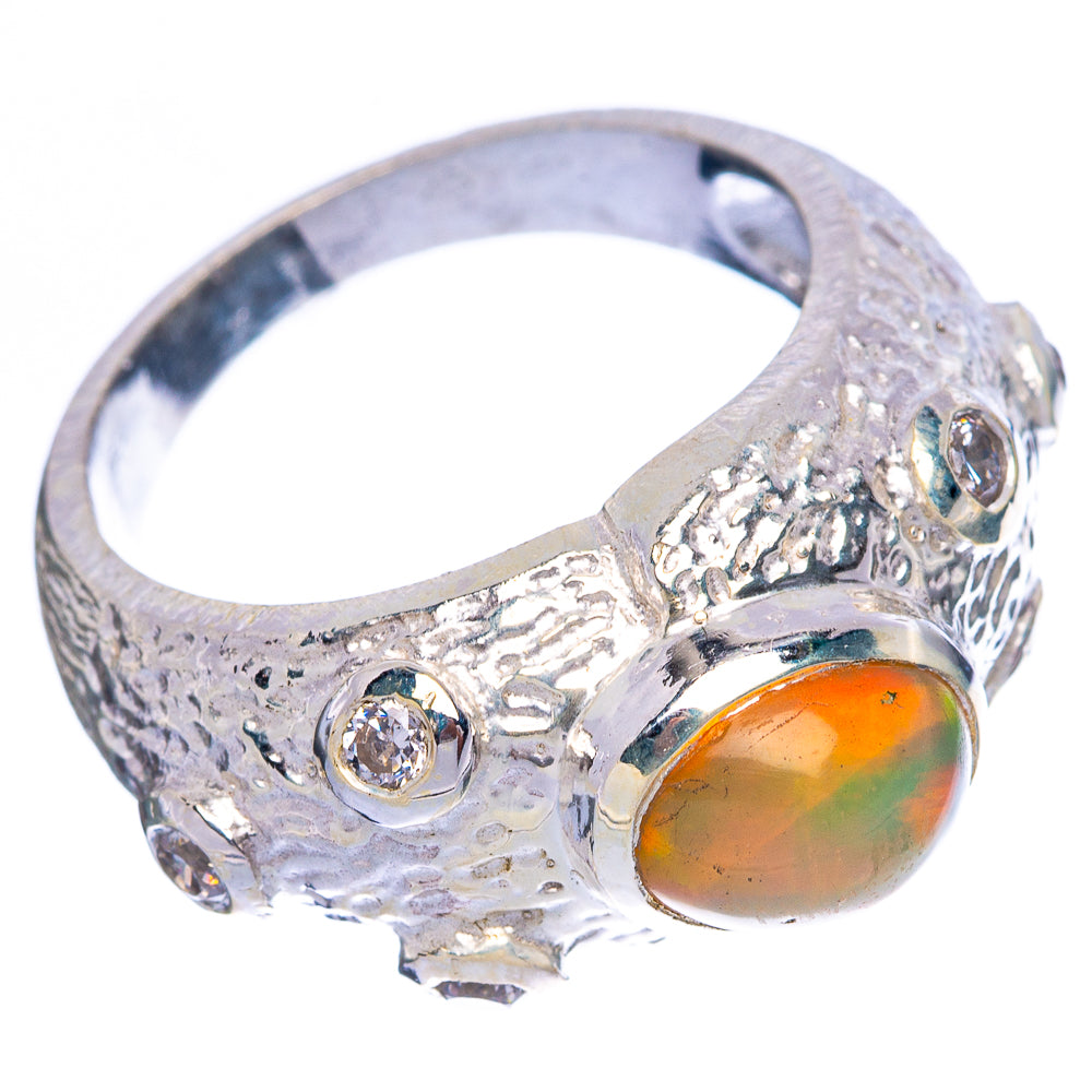 Rare Ethiopian Opal Ring Size 7.75 (925 Sterling Silver) R145998