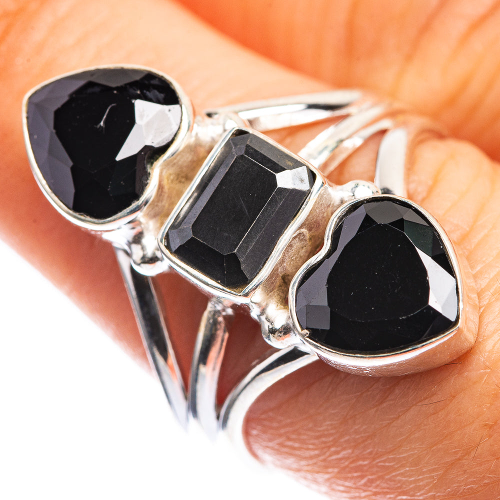 Black Onyx Ring Size 7.75 (925 Sterling Silver) RING143435