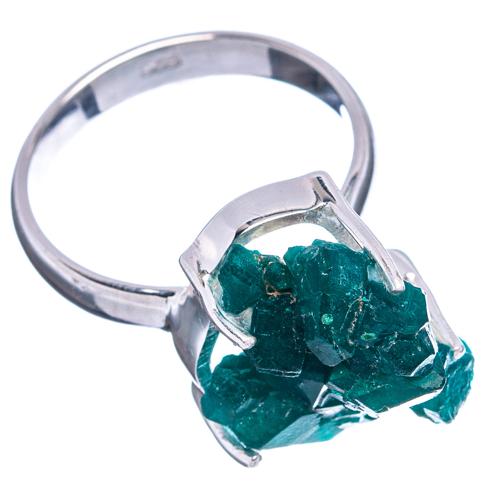 Rare Dioptase Ring Size 5 (.925 Sterling Silver)