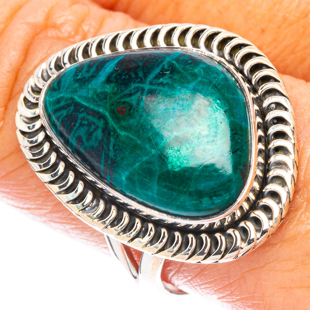 Chrysocolla Ring Size 9.25 (925 Sterling Silver) R7168