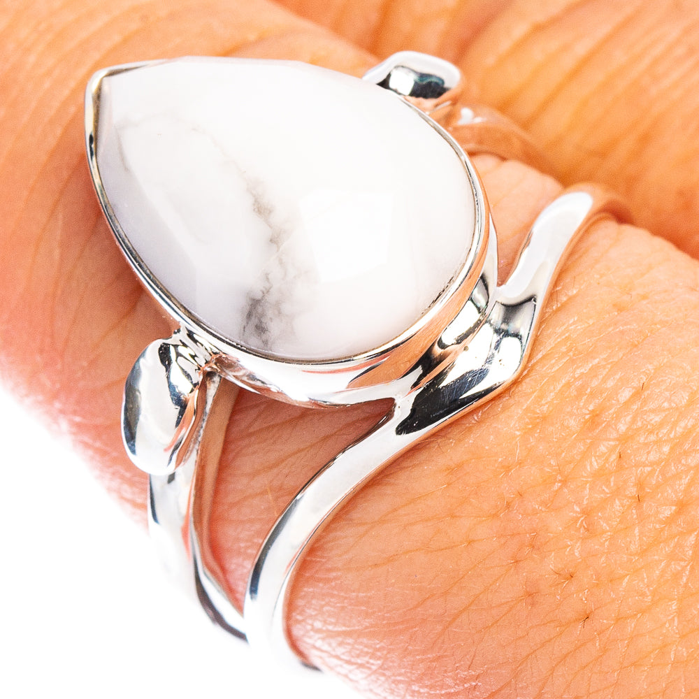 Howlite Ring Size 8.5 (925 Sterling Silver) R7899