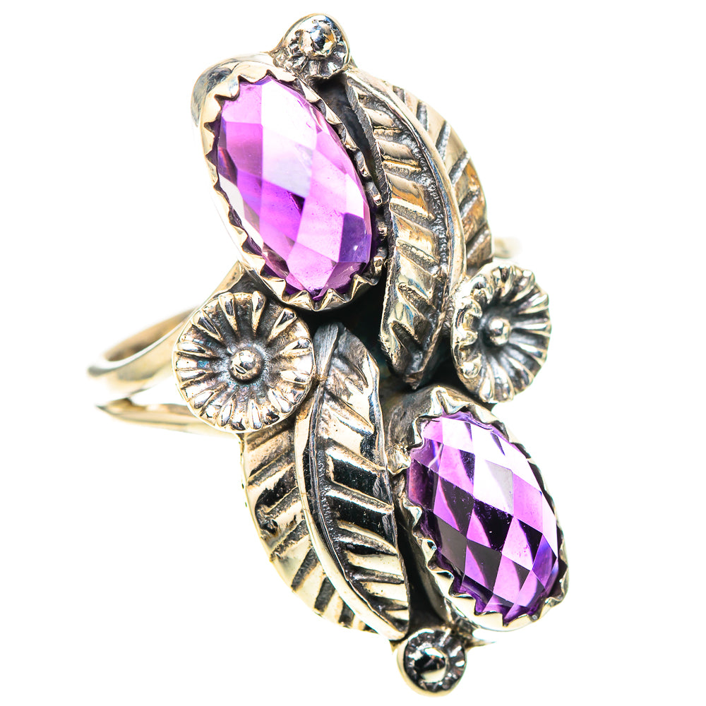 Faceted Amethyst Ring Size 6.75 (925 Sterling Silver) RING138534