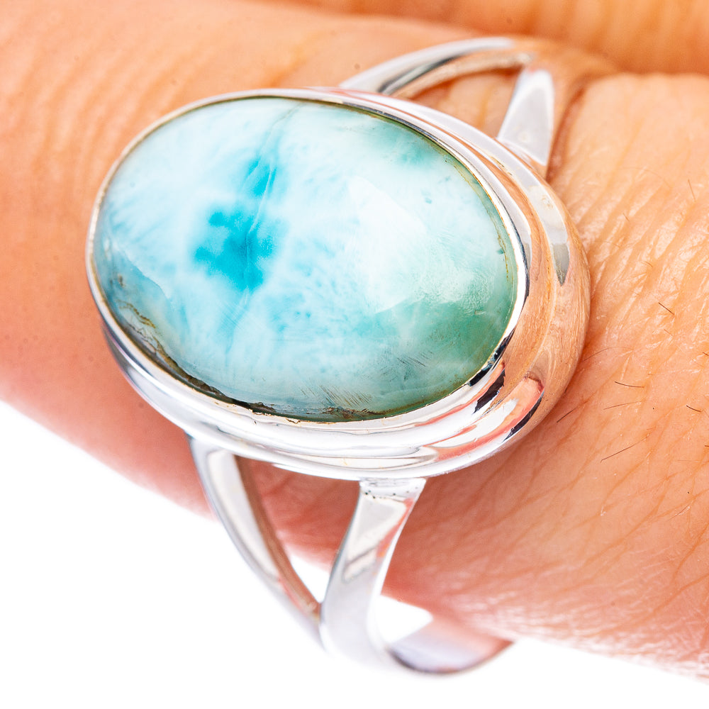 Larimar Ring Size 10 (925 Sterling Silver) R1742