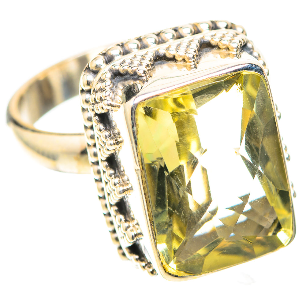 Faceted Citrine Ring Size 7.25 (925 Sterling Silver) RING138814