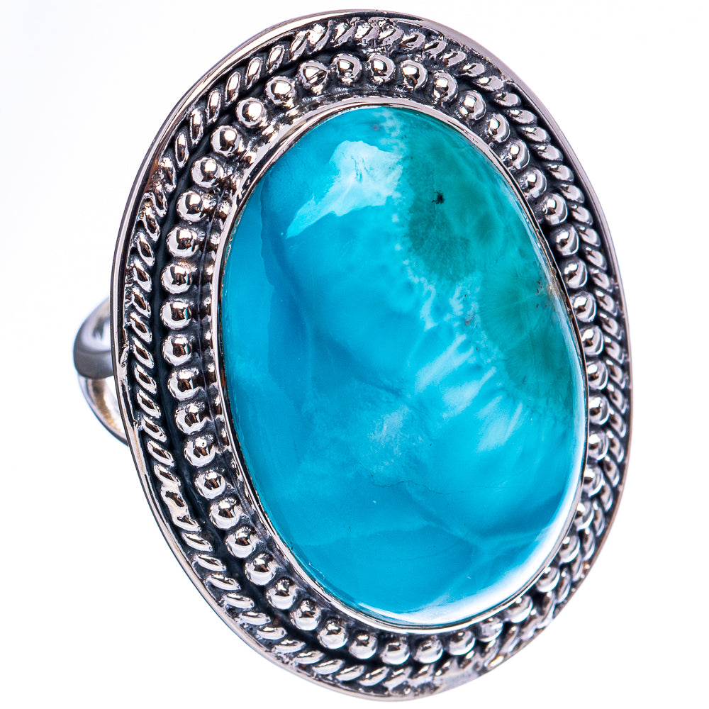 Signature Larimar Ring Size 8.75 (.925 Sterling Silver)