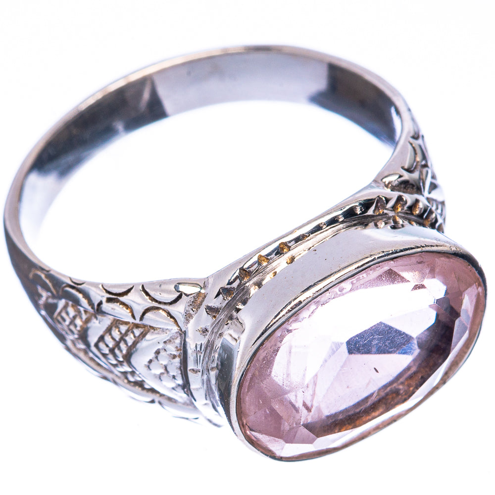 Rose Quartz Ring Size 9 (925 Sterling Silver) R3114