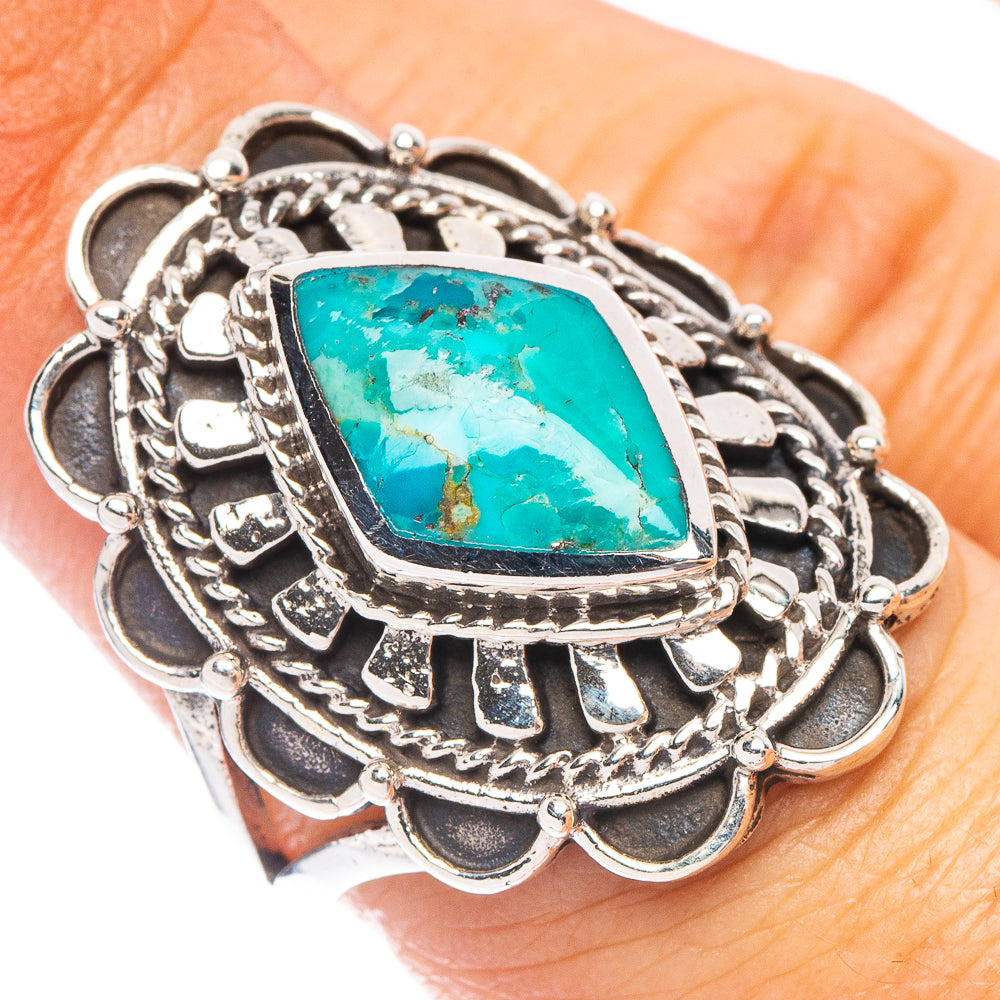 Rare Arizona Turquoise Ring Size 6.5 (925 Sterling Silver) R7228