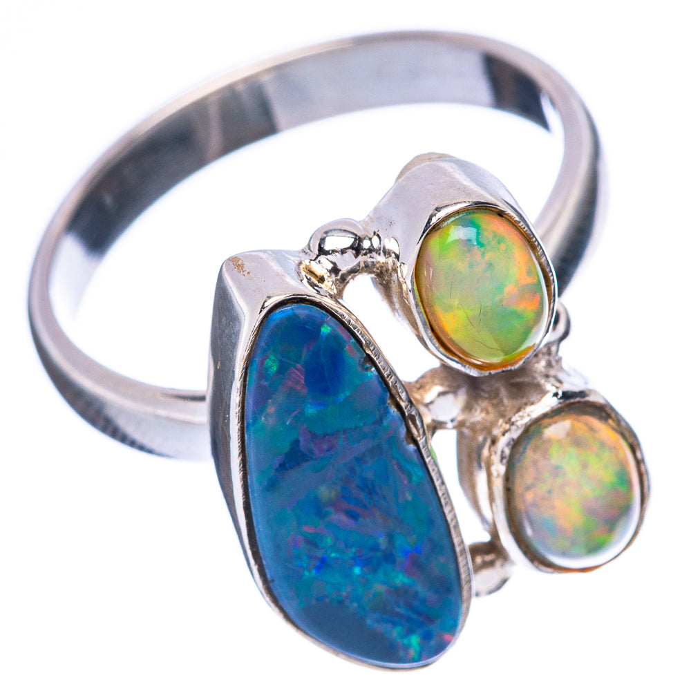 Rare Doublet Opal, Ethiopian Opal Ring Size 8 (925 Sterling Silver) R4283