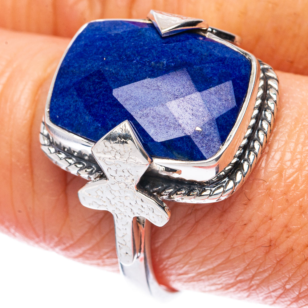 Premium Lapis Lazuli 925 Sterling Silver Ring Size 9 (925 Sterling Silver) R2667