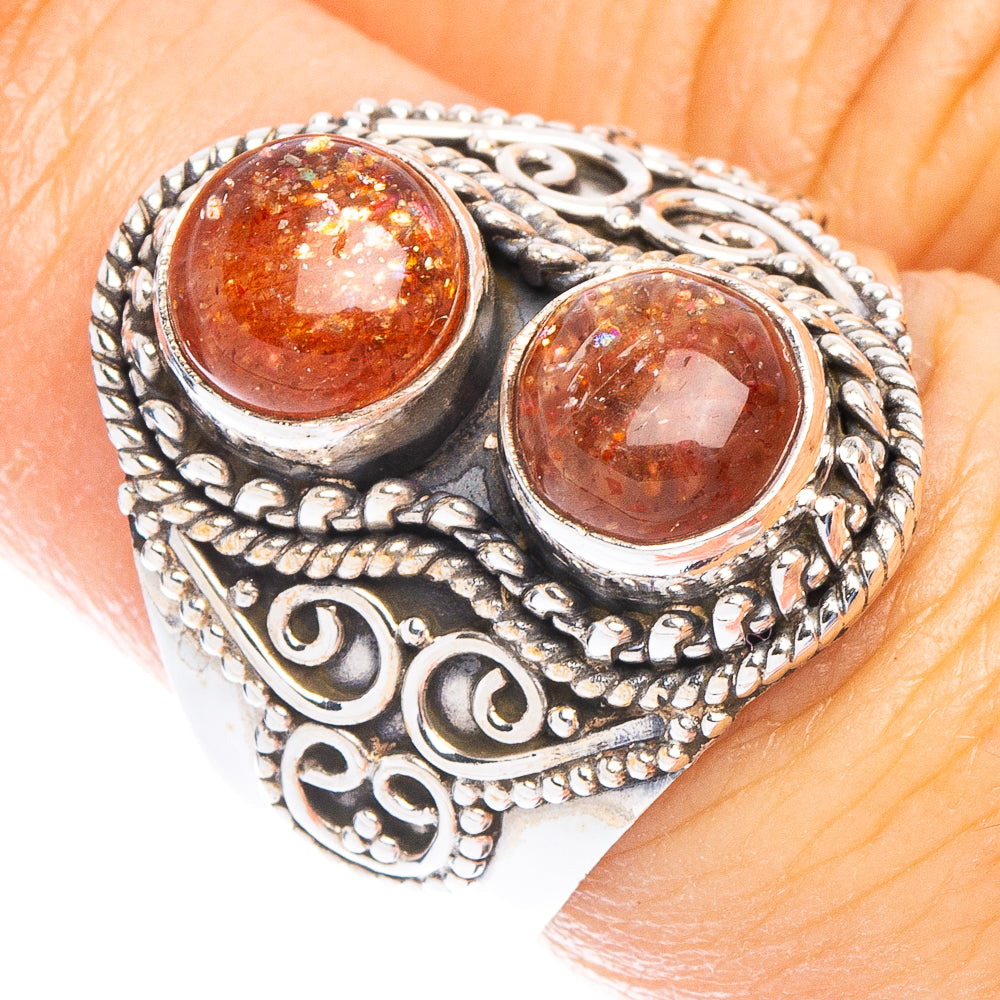 Sunstone Ring Size 7 (925 Sterling Silver) R6684