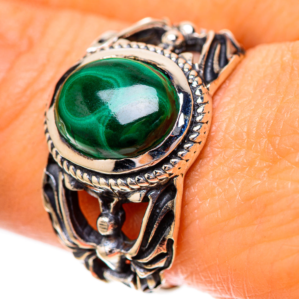 Malachite Ring Size 9.25 (925 Sterling Silver) RING139793