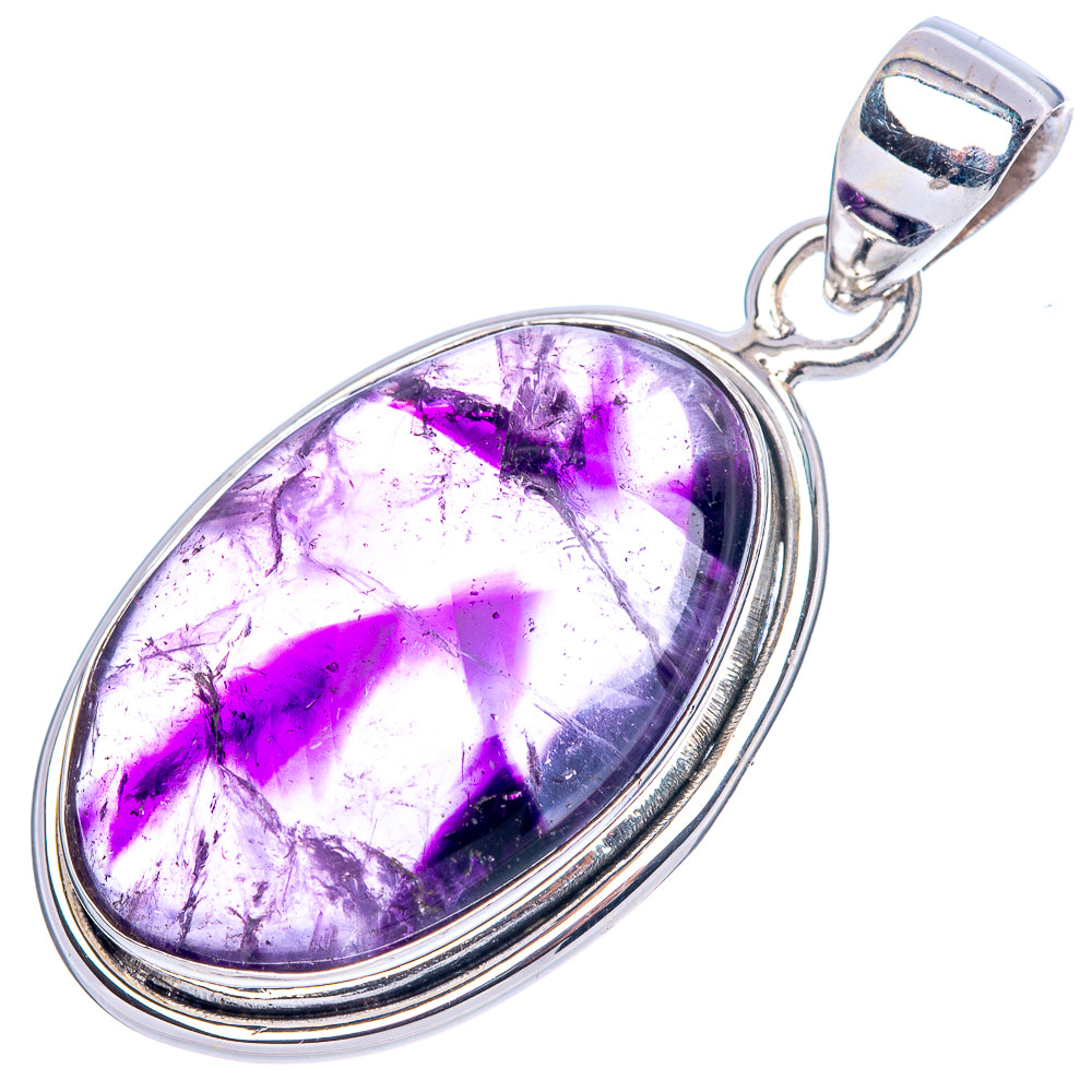 Amethyst Pendant 1 1/2" (925 Sterling Silver) P42506