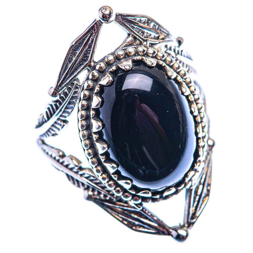 Black Onyx Ring Size 6.5 (925 Sterling Silver) RING140096
