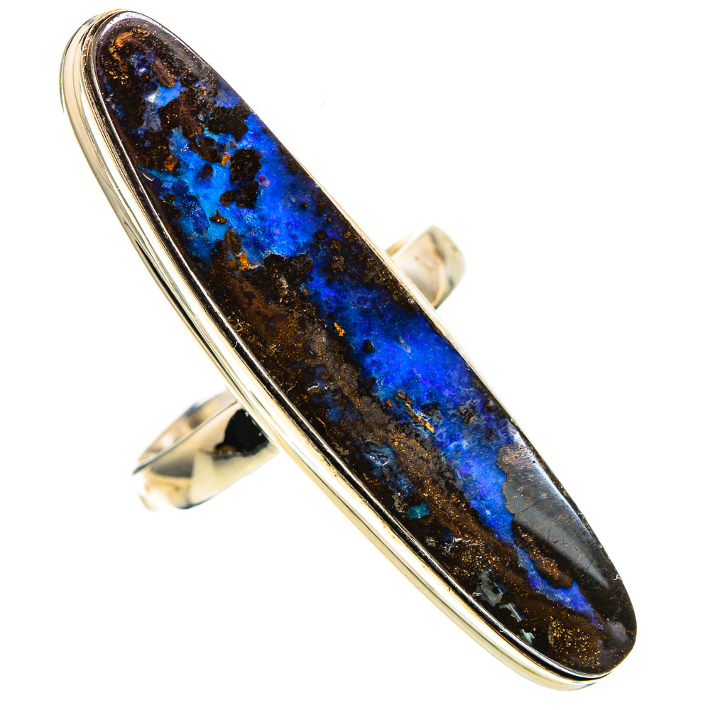 Large Boulder Opal Ring Size 7.75 (925 Sterling Silver) RING137987