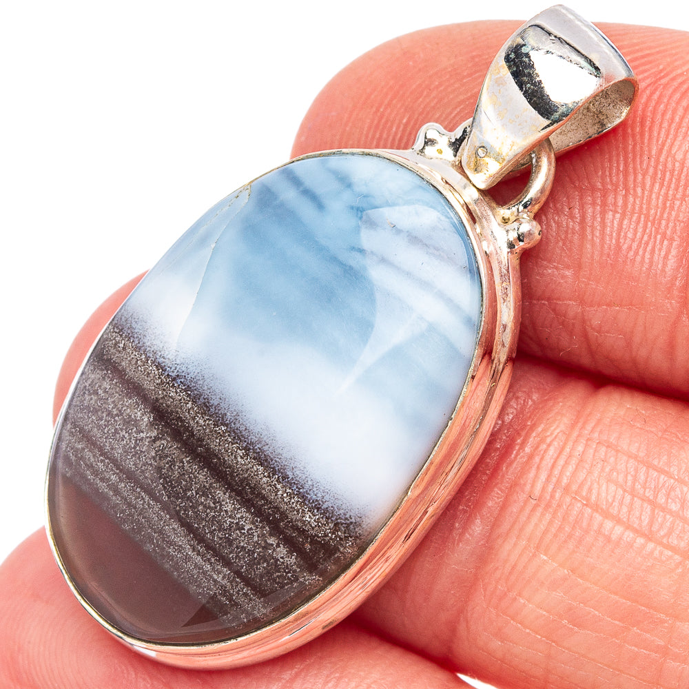 Owyhee Opal Pendant 1 3/8" (.925 Sterling Silver)