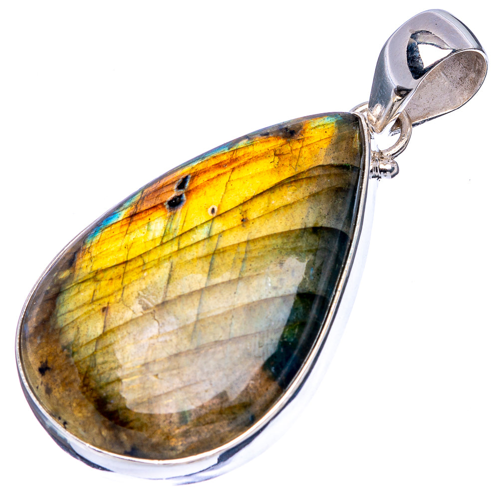 Labradorite Pendant 2" (925 Sterling Silver) P43154