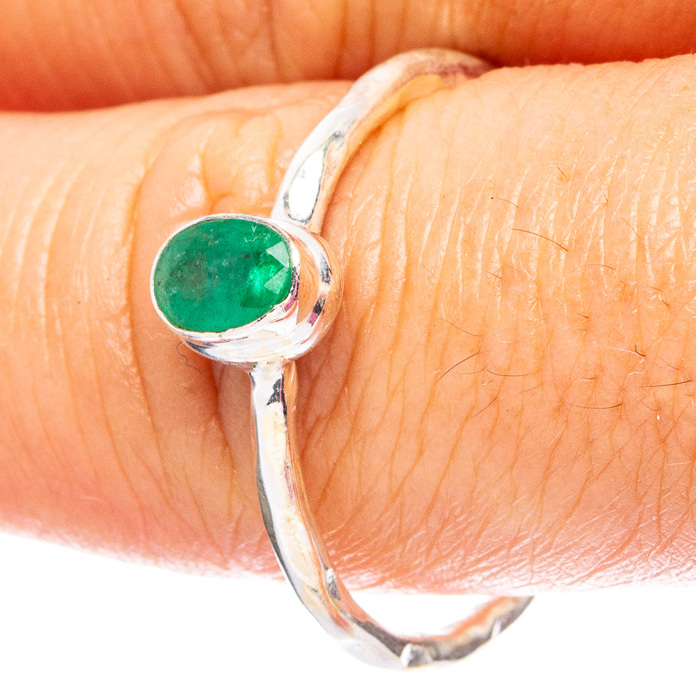 Zambian Emerald 925 Sterling Silver Ring Size 10.25 (925 Sterling Silver) R6278