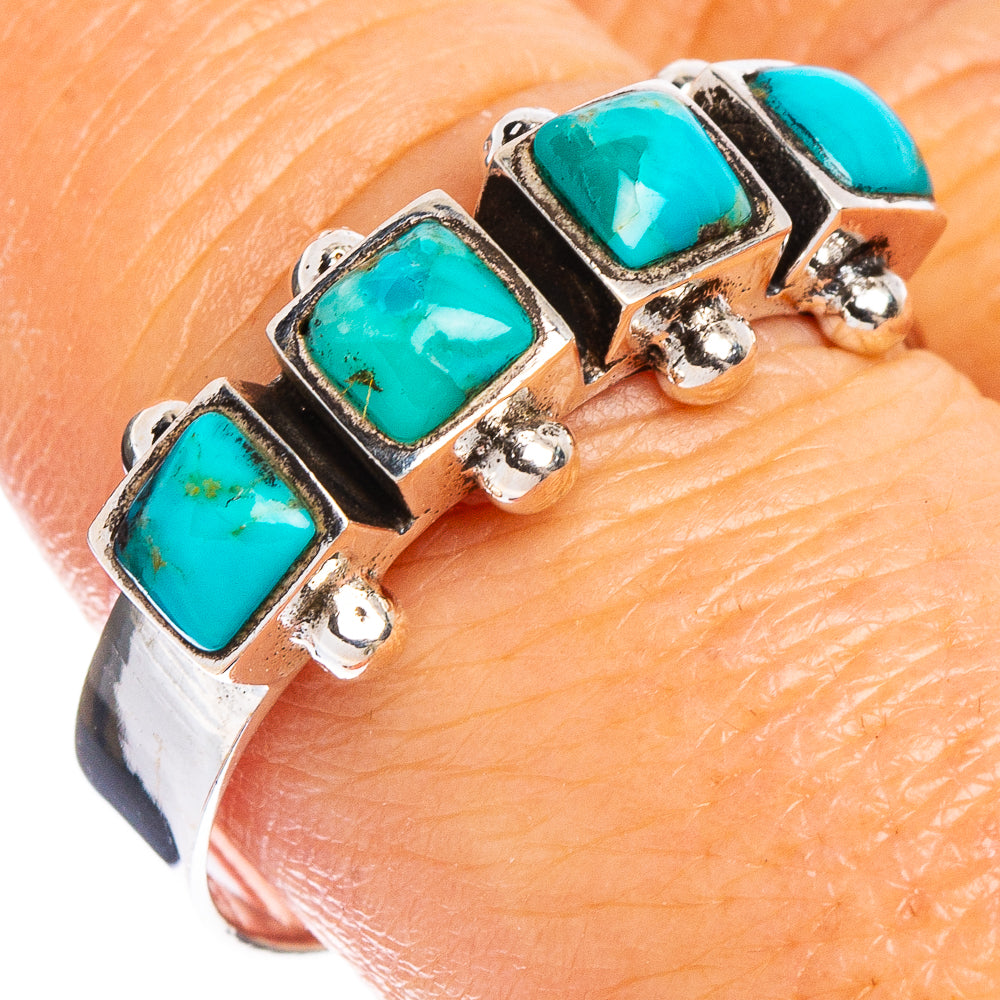Arizona Turquoise Native Style Ring Size 9.5 (.925 Sterling Silver)