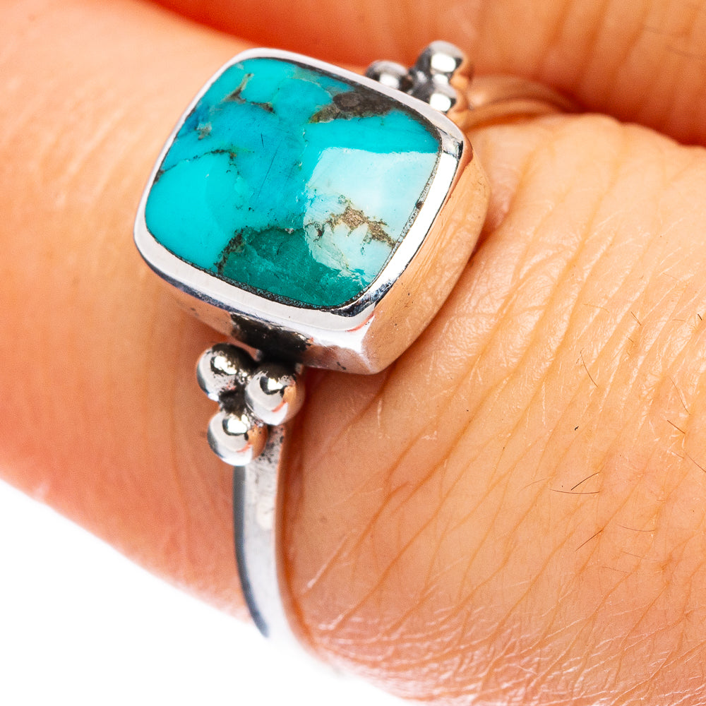 Rare Arizona Turquoise Ring Size 7.75 (925 Sterling Silver) R2331