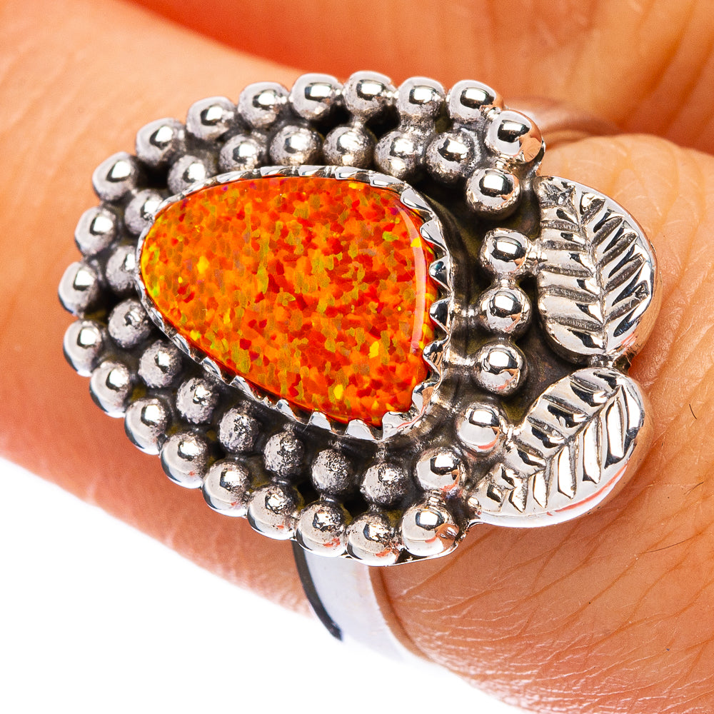 Synthetic Opal Ring Size 7 (925 Sterling Silver) R146271