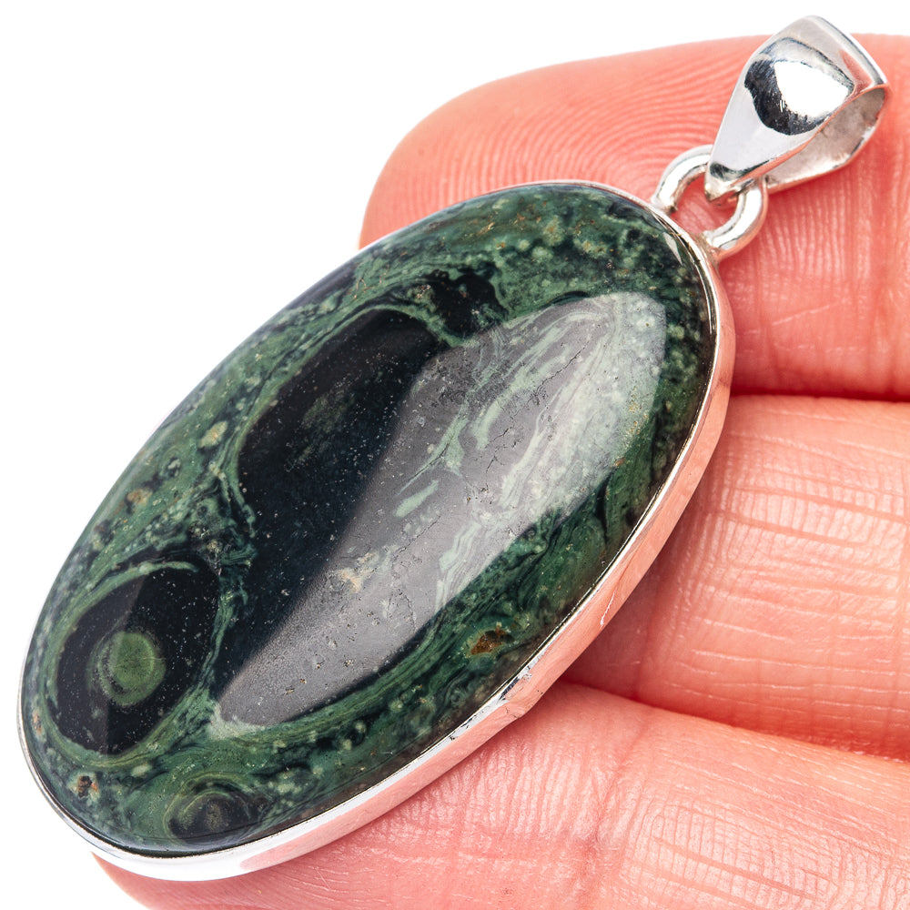 Galaxy Jasper Pendant 1 3/4" (925 Sterling Silver) P42214