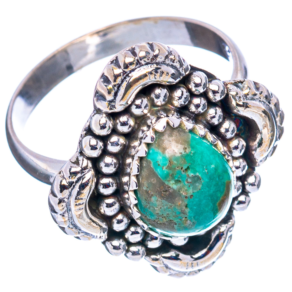 Mohave Turquoise Ring Size 8 (.925 Sterling Silver)
