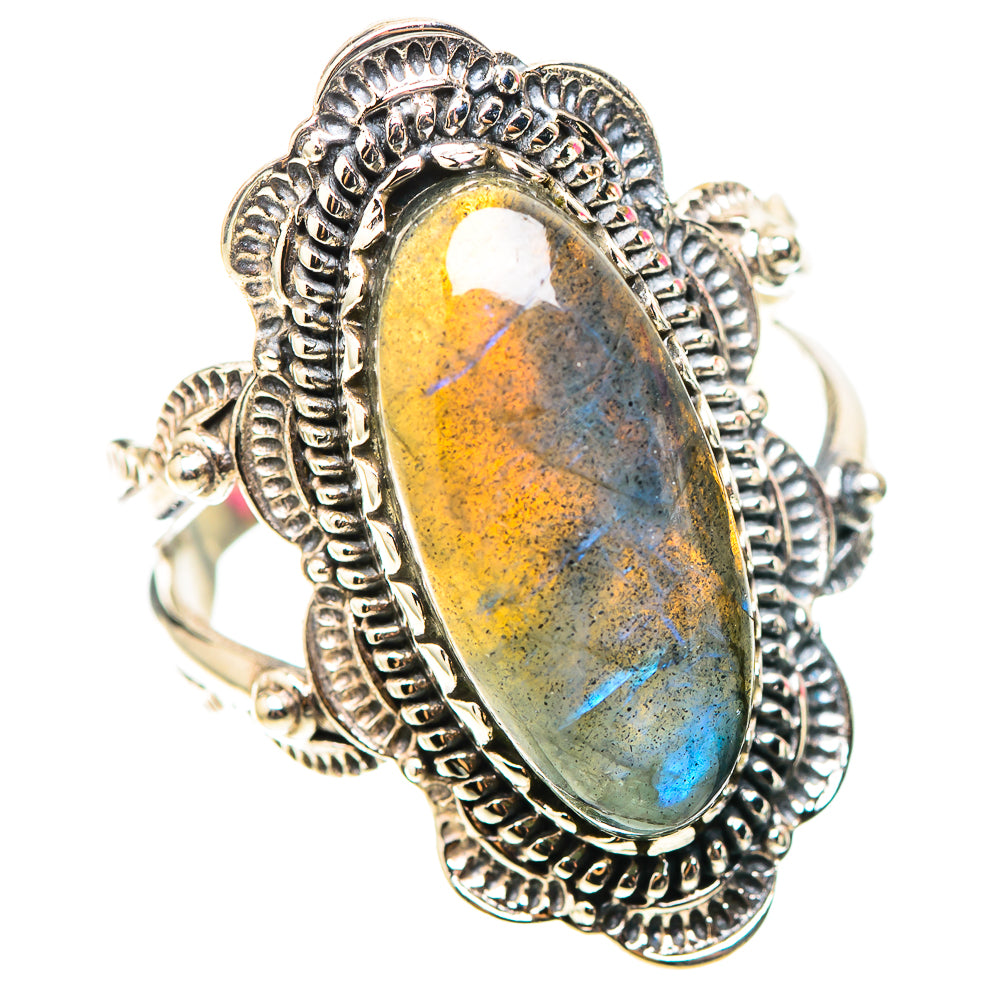 Labradorite Ring Size 8 (925 Sterling Silver) RING138474