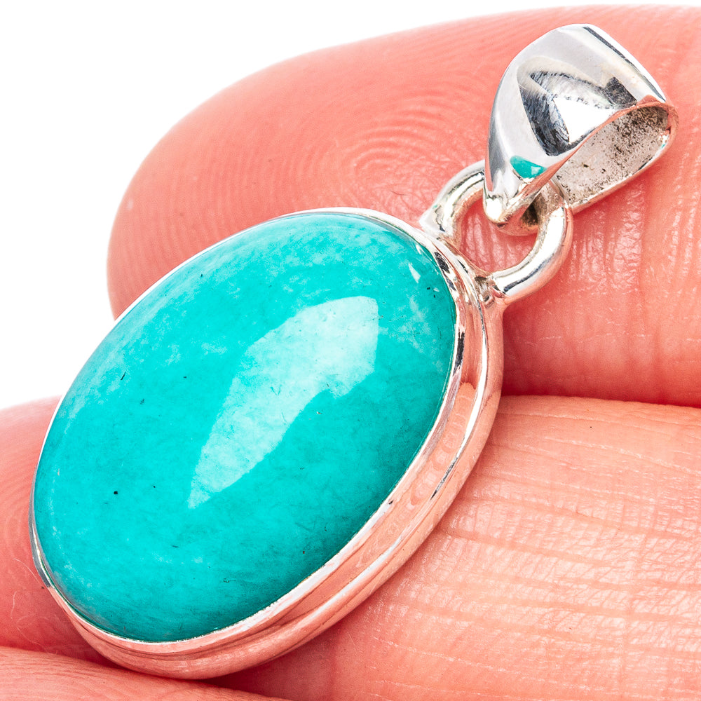 Larimar Pendant 1 1/8" (925 Sterling Silver) P41757