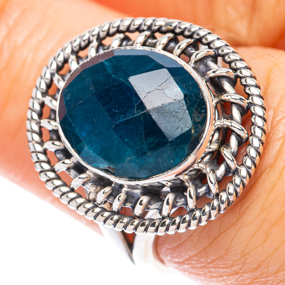 Rare Apatite Ring Size 7.25 (925 Sterling Silver) R2107