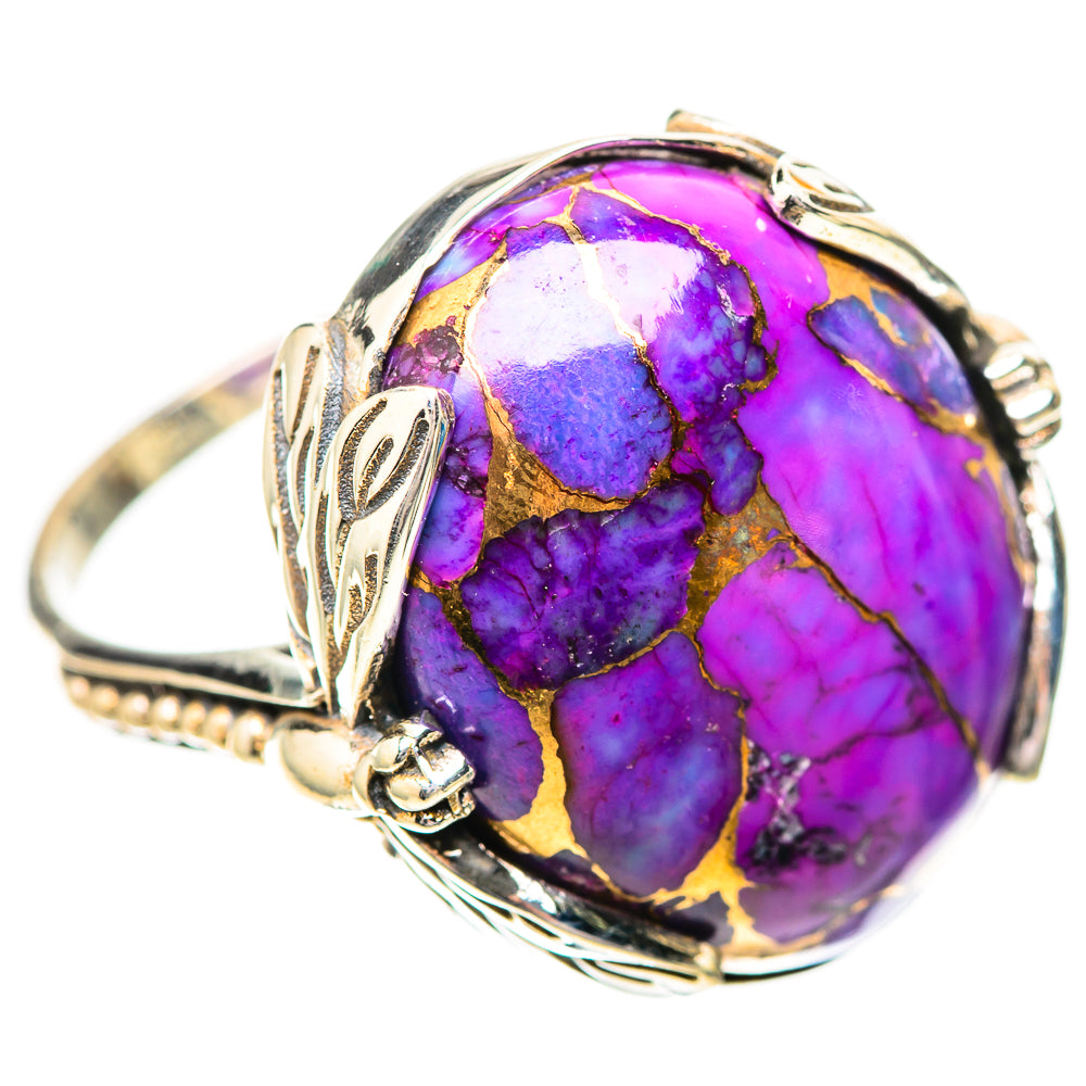 Purple Copper Composite Turquoise Ring Size 9 (925 Sterling Silver) RING139787