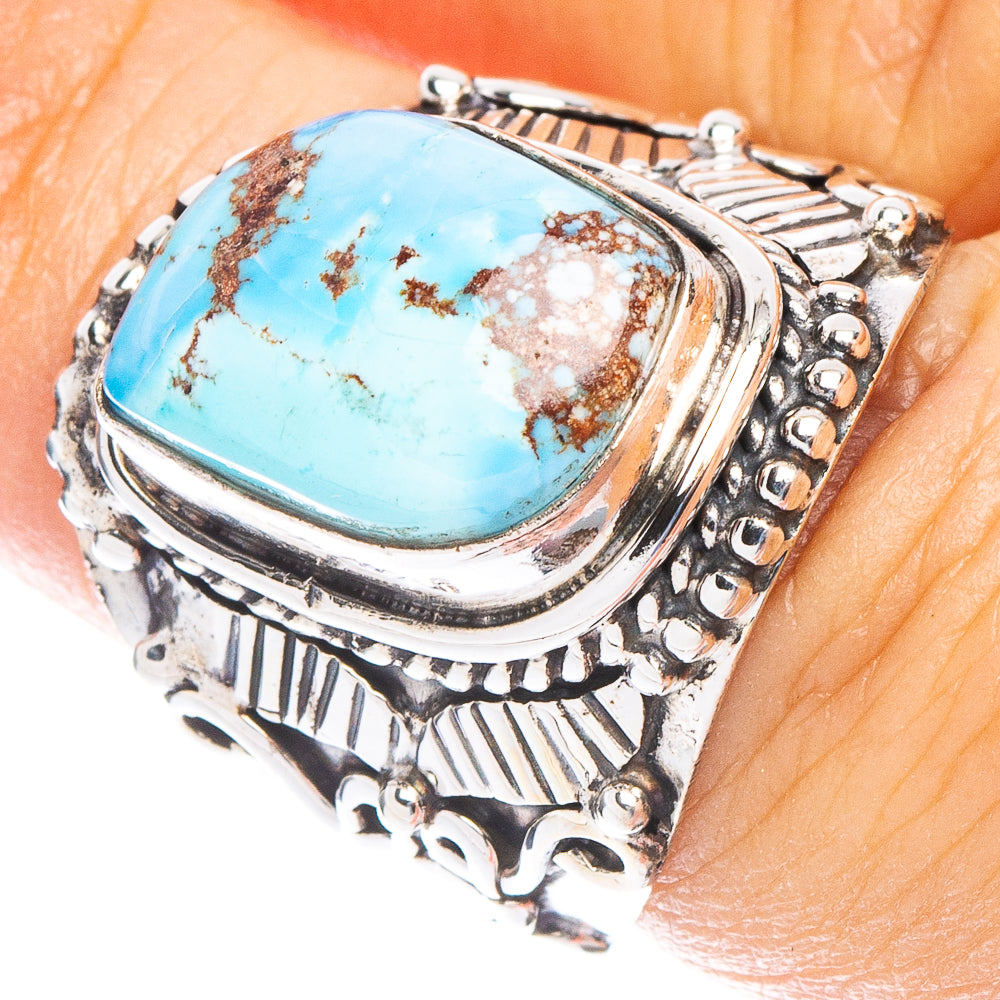 Rare Golden Hills Turquoise Ring Size 7 (925 Sterling Silver) R6671