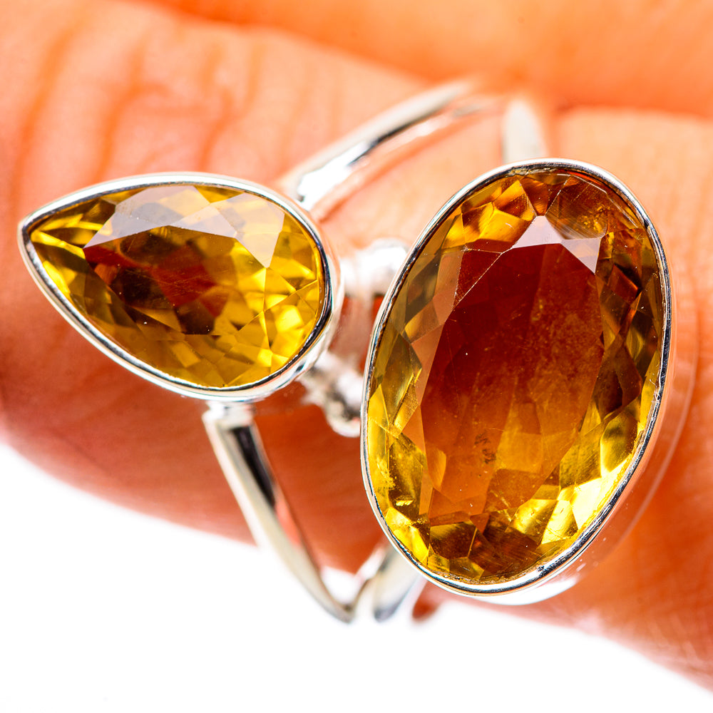 Faceted Citrine Ring Size 10 (925 Sterling Silver) RING138828