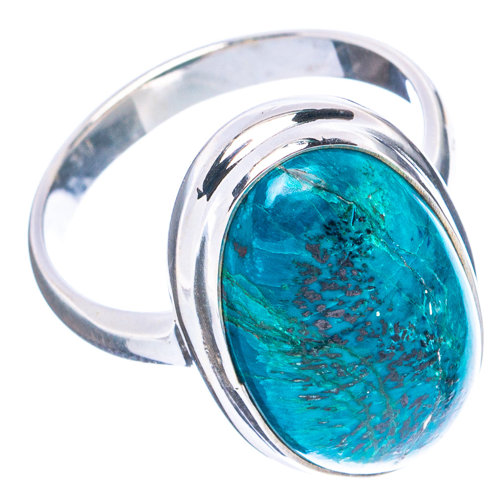 Peruvian Chrysocolla Ring Size 9.75 (.925 Sterling Silver)