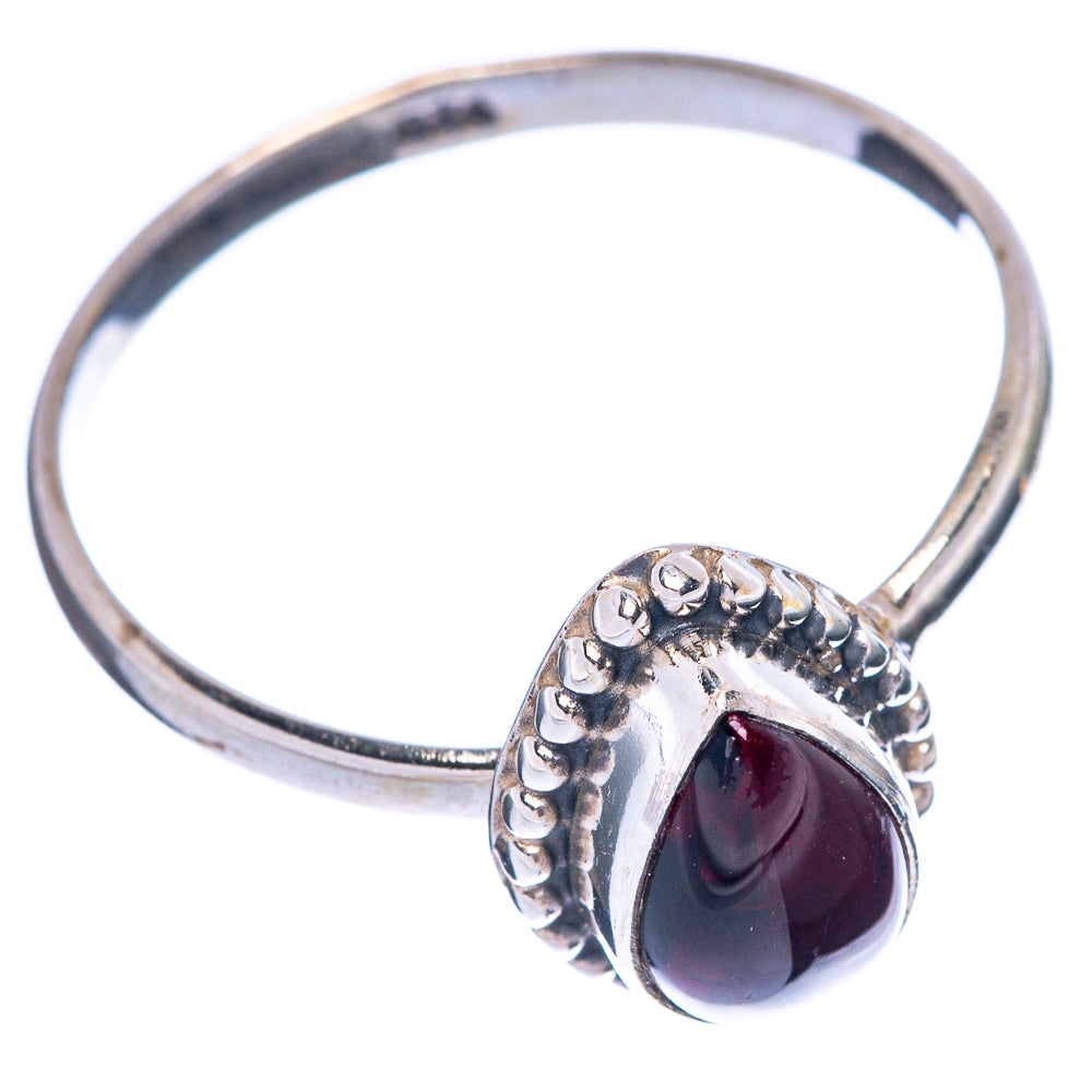 Garnet Dainty Ring Size 9 (925 Sterling Silver) R145728