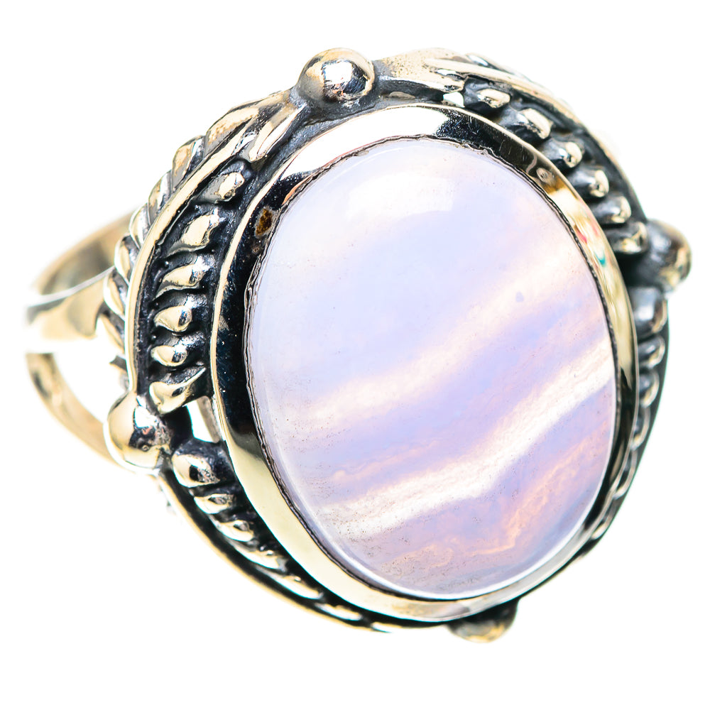 Blue Lace Agate Ring Size 9.25 (925 Sterling Silver) RING138835