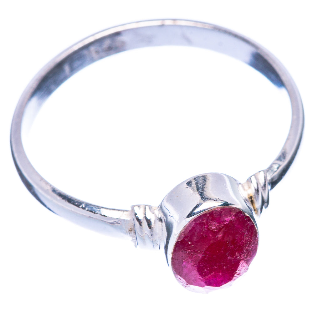 Red Sillimnate 925 Sterling Silver Ring Size 8 (925 Sterling Silver) R5310