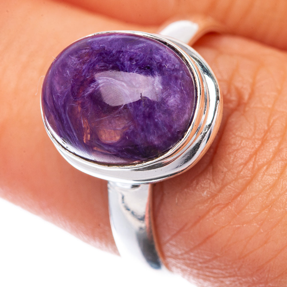 Charoite Ring Size 8 (925 Sterling Silver) R145104