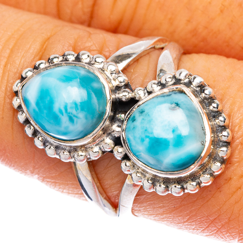 Larimar Ring Size 8 (925 Sterling Silver) R1263