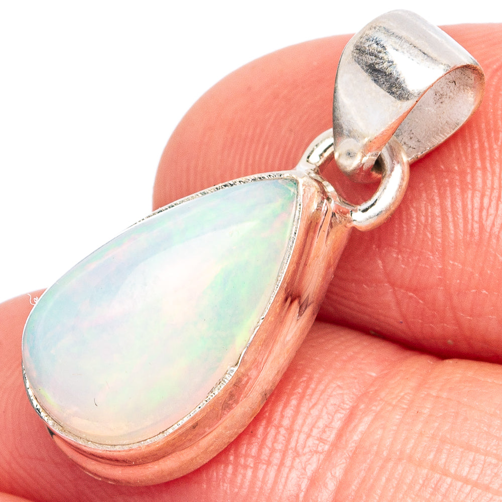 Large Rare Ethiopian Opal Pendant 1" (925 Sterling Silver) P43477