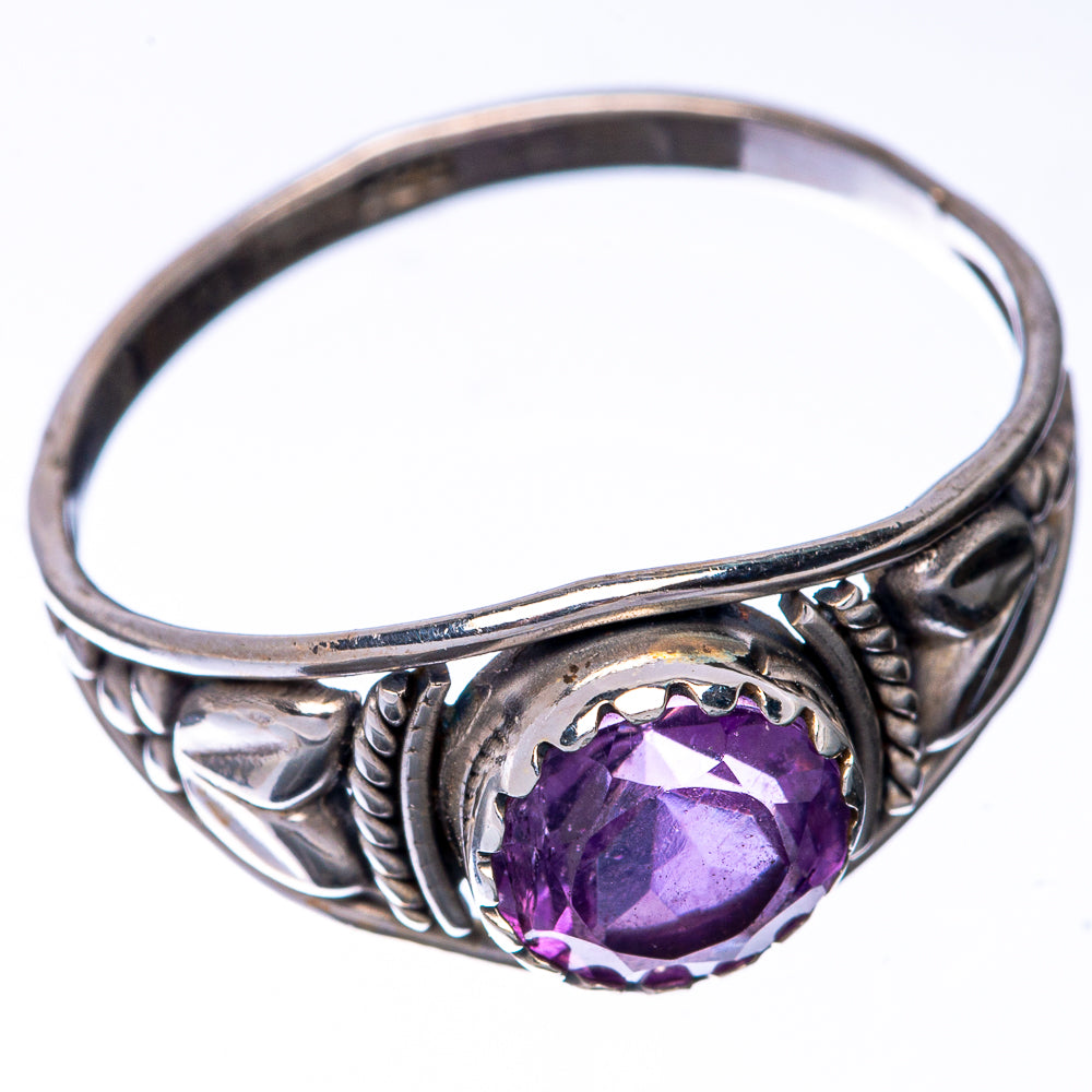 Faceted Amethyst Dainty Ring Size 8 (925 Sterling Silver) R145189